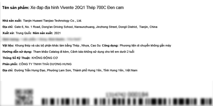 Xe Đạp Trẻ Em Vivente 20Q1 20 inch Màu Đen - Cam