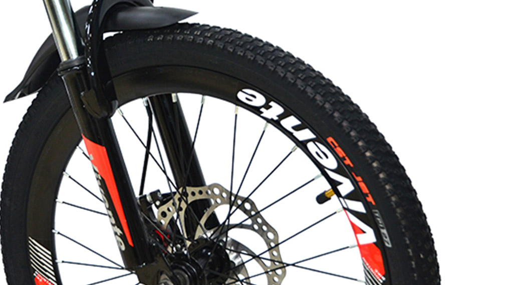 Xe đạp địa hình MTB Vivente 20Q1 Đen đỏ có bánh xe 20 inch