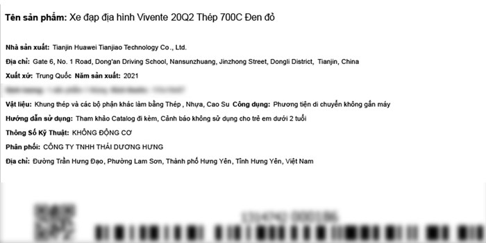 Xe Đạp Trẻ Em Vivente 20Q2 20 inch Màu Đen - Đỏ