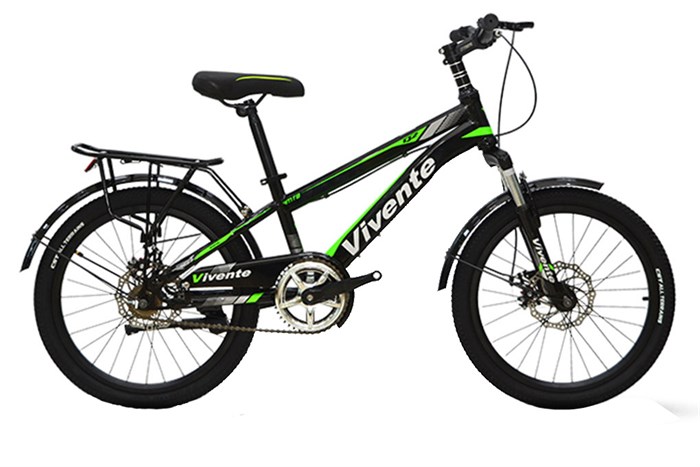 Xe Đạp Trẻ Em Vivente 20Q2 20 inch Màu Đen - Xanh lá