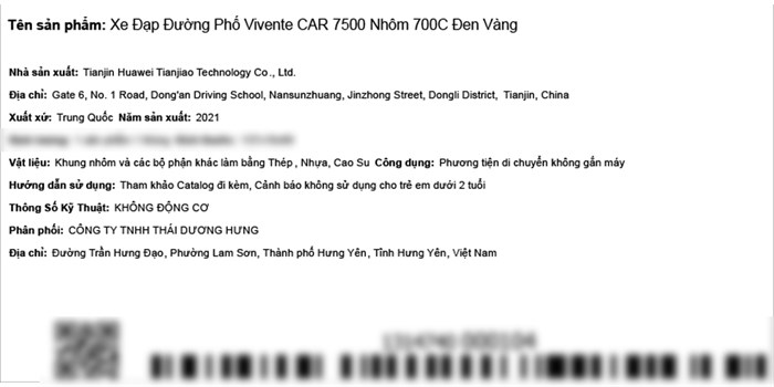 Xe Đạp Đường Phố Touring Vivente Car 7500 27.5 inch