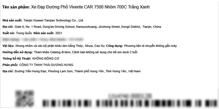 Xe Đạp Đường Phố Touring Vivente Car 7500 27.5 inch