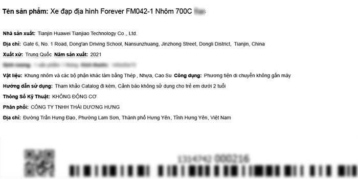 Xe Đạp Địa Hình MTB Forever FM042-1 29 inch Màu Trắng