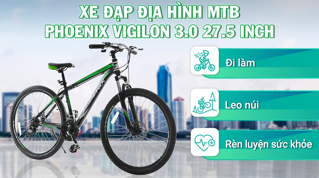 Xe Đạp Địa Hình MTB Phoenix Vigilon 3.0 27.5 inch