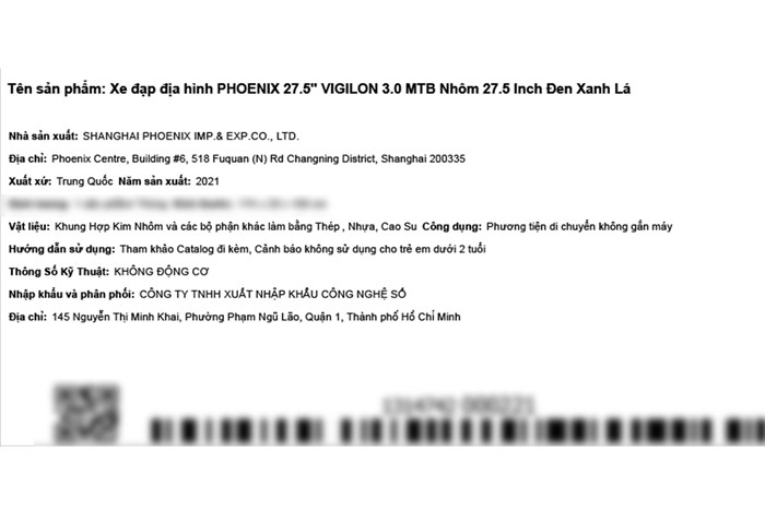 Xe Đạp Địa Hình MTB Phoenix Vigilon 3.0 27.5 inch