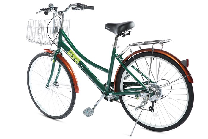 Xe Đạp Đường Phố Cổ Điển City Phoenix Yumo 26 inch Màu Xanh lá đậm