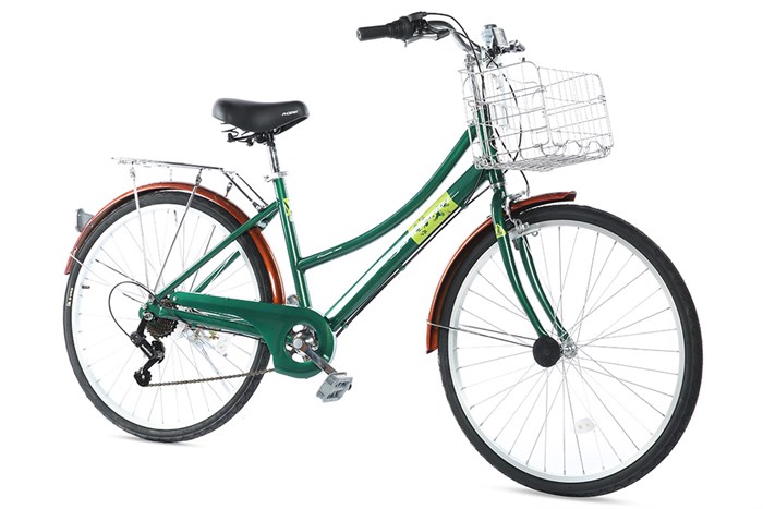 Xe Đạp Đường Phố Cổ Điển City Phoenix Yumo 26 inch Màu Xanh lá đậm