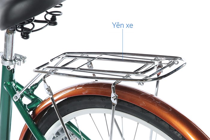 Xe Đạp Đường Phố Cổ Điển City Phoenix Yumo 26 inch Màu Xanh lá đậm