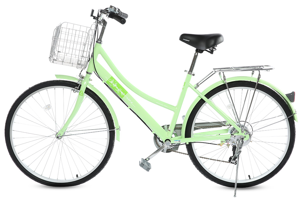Xe Đạp Đường Phố Cổ Điển City Phoenix Yumo 26 inch Màu Xanh lá nhạt