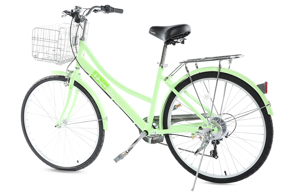 Xe Đạp Đường Phố Cổ Điển City Phoenix Yumo 26 inch Màu Xanh lá nhạt