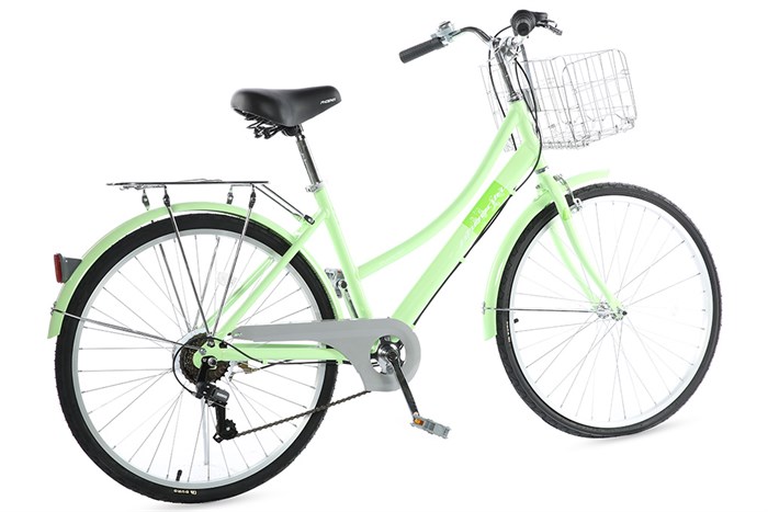 Xe Đạp Đường Phố Cổ Điển City Phoenix Yumo 26 inch Màu Xanh lá nhạt
