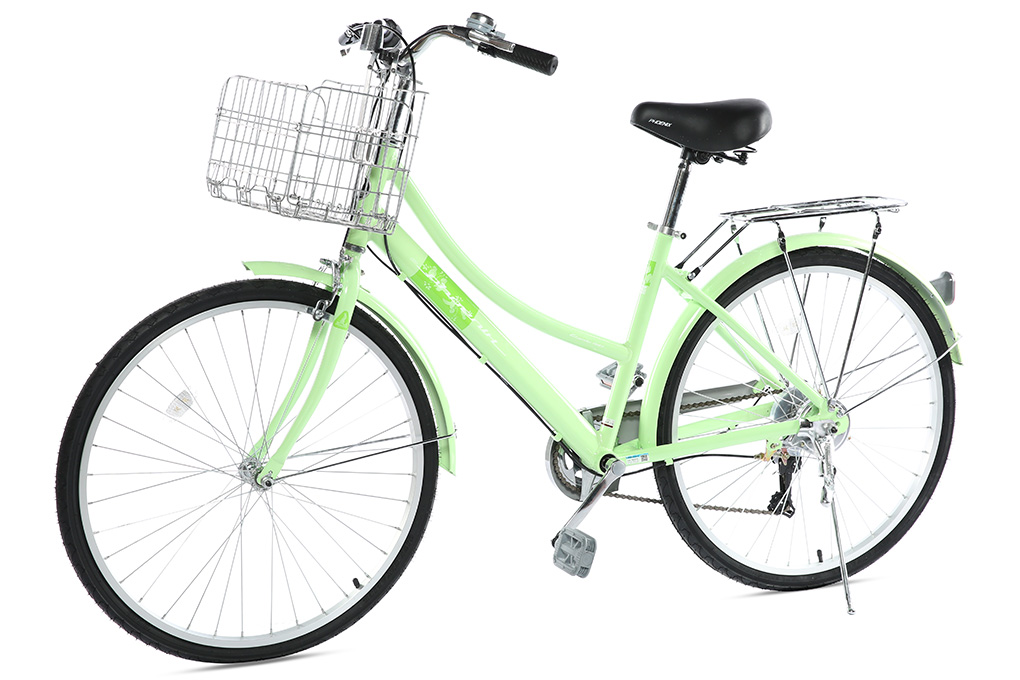 Xe Đạp Đường Phố Cổ Điển City Phoenix Yumo 26 inch Màu Xanh lá nhạt