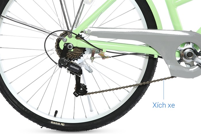 Xe Đạp Đường Phố Cổ Điển City Phoenix Yumo 26 inch Màu Xanh lá nhạt