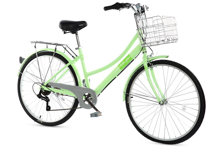 Xe Đạp Đường Phố Cổ Điển City Phoenix Yumo 26 inch Màu Xanh lá nhạt