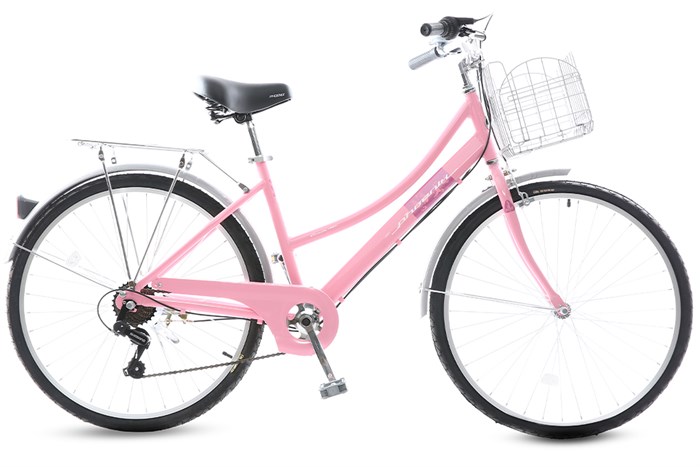 Xe Đạp Đường Phố Cổ Điển City Phoenix Yumo 26 inch Màu Hồng