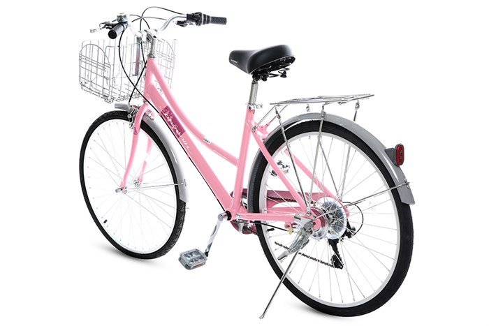 Xe Đạp Đường Phố Cổ Điển City Phoenix Yumo 26 inch Màu Hồng
