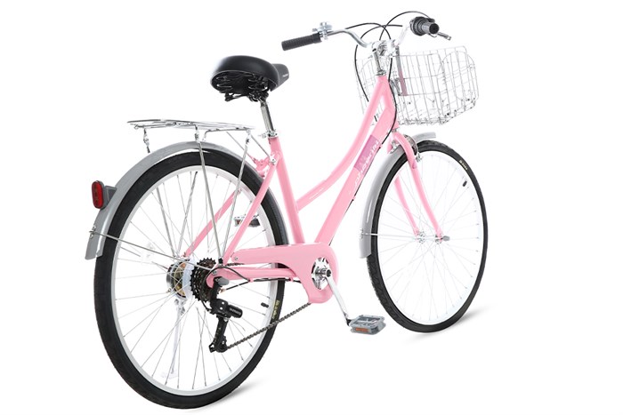 Xe Đạp Đường Phố Cổ Điển City Phoenix Yumo 26 inch Màu Hồng