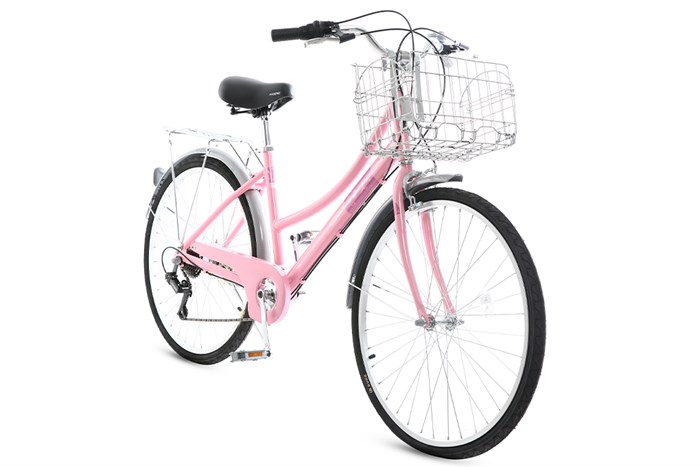 Xe Đạp Đường Phố Cổ Điển City Phoenix Yumo 26 inch Màu Hồng