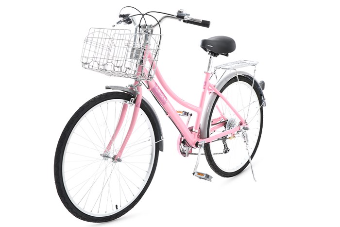 Xe Đạp Đường Phố Cổ Điển City Phoenix Yumo 26 inch Màu Hồng