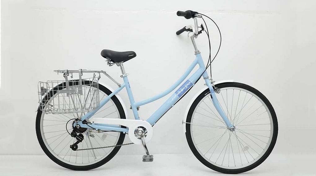 Xe đạp đường phố cổ điển City Phoenix YUMO 26 inch Xanh Lam - Thiết kế cổ điển