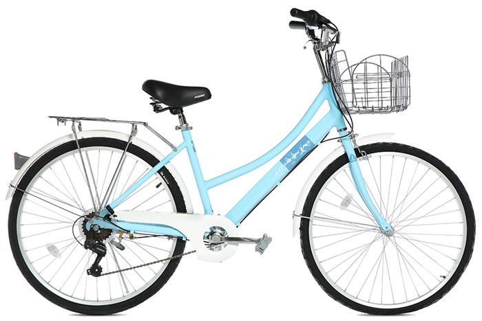 Xe Đạp Đường Phố Cổ Điển City Phoenix Yumo 26 inch Màu Xanh lam