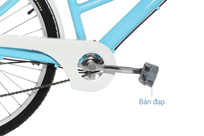 Xe Đạp Đường Phố Cổ Điển City Phoenix Yumo 26 inch Màu Xanh lam