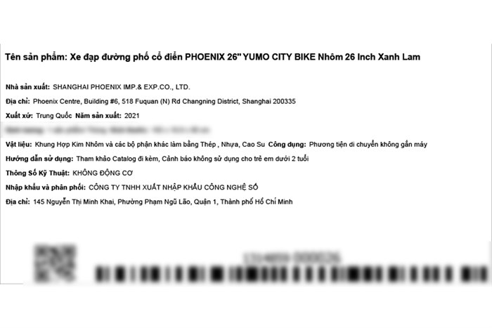 Xe Đạp Đường Phố Cổ Điển City Phoenix Yumo 26 inch Màu Xanh lam