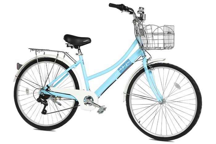 Xe Đạp Đường Phố Cổ Điển City Phoenix Yumo 26 inch Màu Xanh lam