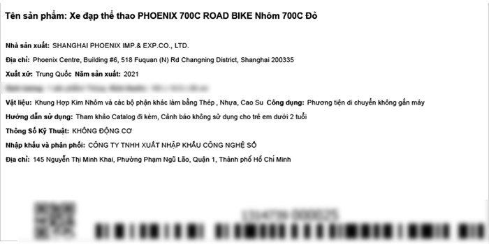 Xe Đạp Thể Thao Road Phoenix 700C Bike 29 inch Màu Đỏ