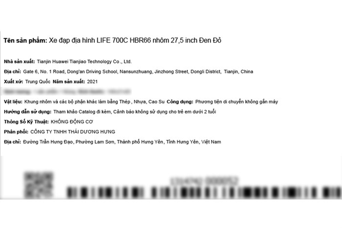 Xe Đạp Địa Hình MTB Life 700C HBR66 27.5 inch