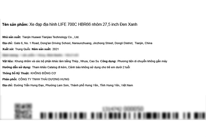 Xe Đạp Địa Hình MTB Life 700C HBR66 27.5 inch