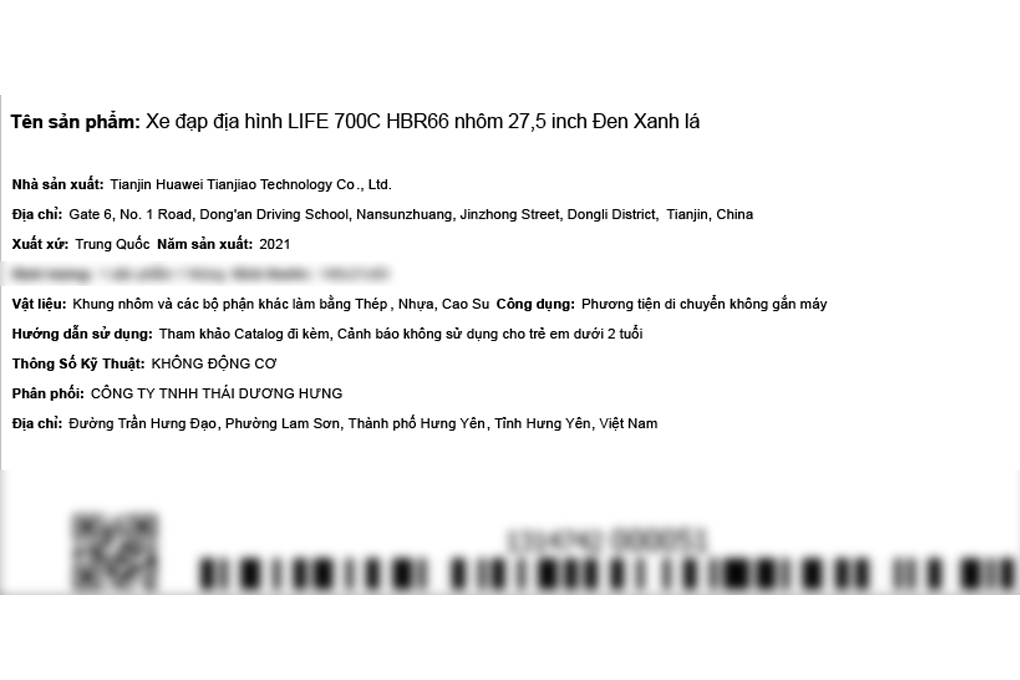 Xe Đạp Địa Hình MTB Life 700C HBR66 27.5 inch