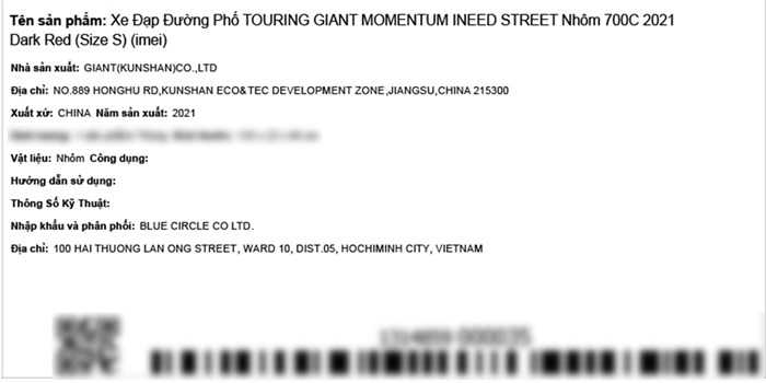 Xe đạp đường phố Touring Giant MOMENTUM INEED STREET 29 inch Size S