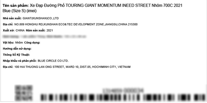 Xe đạp đường phố Touring Giant MOMENTUM INEED STREET 29 inch Size S