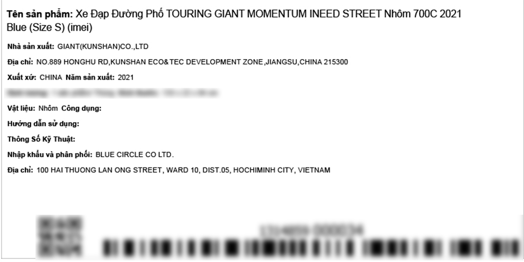 Xe đạp đường phố Touring Giant MOMENTUM INEED STREET 29 inch Size S
