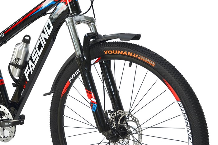 Xe Đạp Địa Hình MTB Fascino FS-126 26 inch Màu Đen - Đỏ