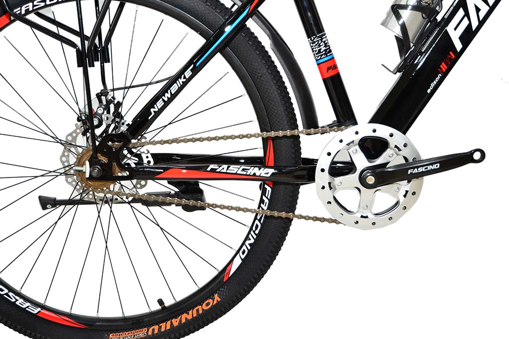 Xe Đạp Địa Hình MTB Fascino FS-126 26 inch Màu Đen - Đỏ