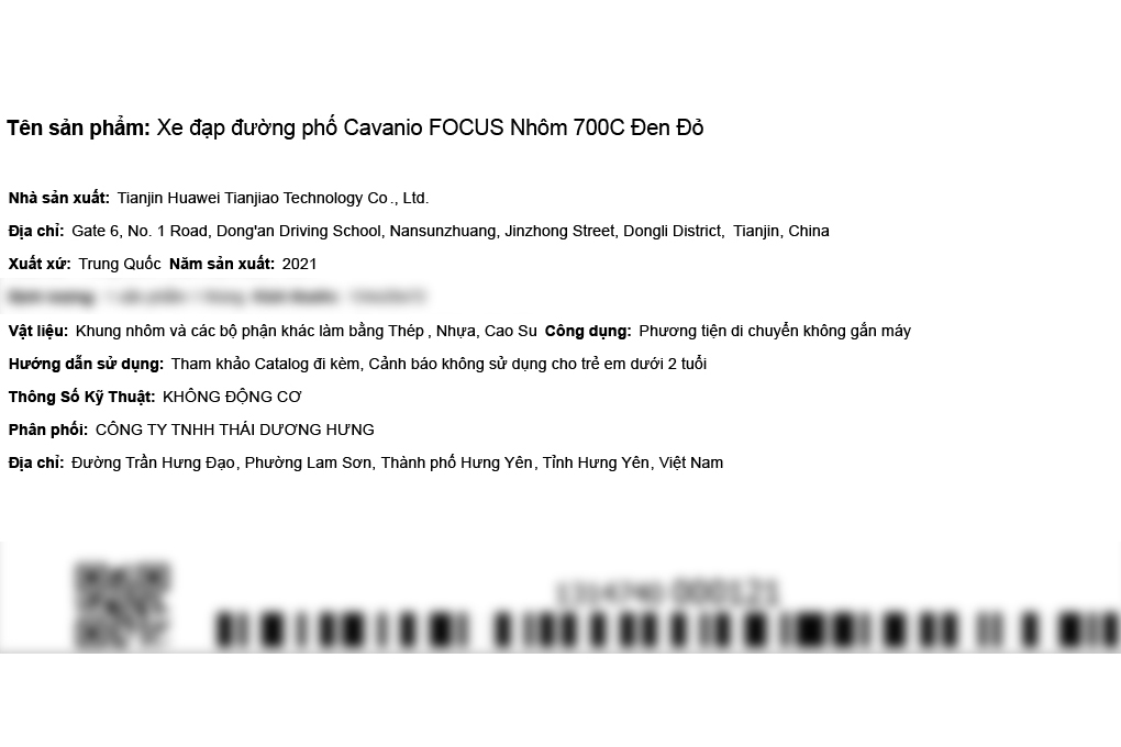 Xe Đạp Đường Phố Touring Cavanio Focus 29 inch Màu Đen - Đỏ