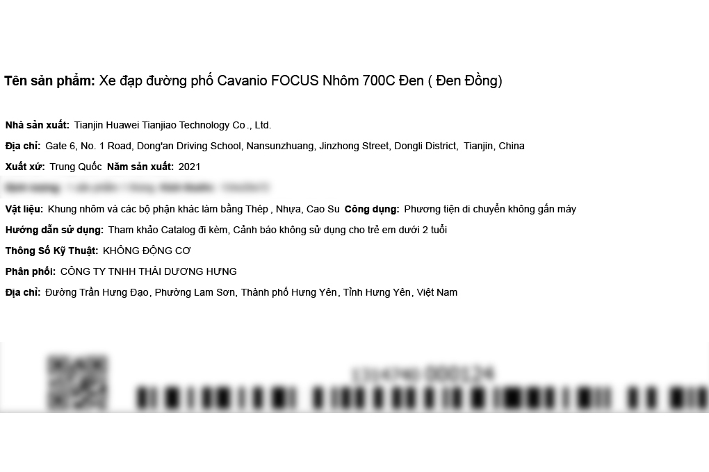 Xe Đạp Đường Phố Touring Cavanio Focus 29 inch Màu Đen - Vàng đồng