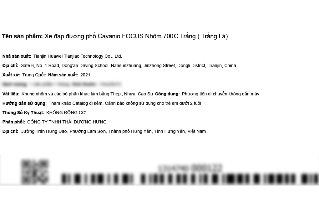 Xe Đạp Đường Phố Touring Cavanio Focus 29 inch Màu Trắng - Xanh lá