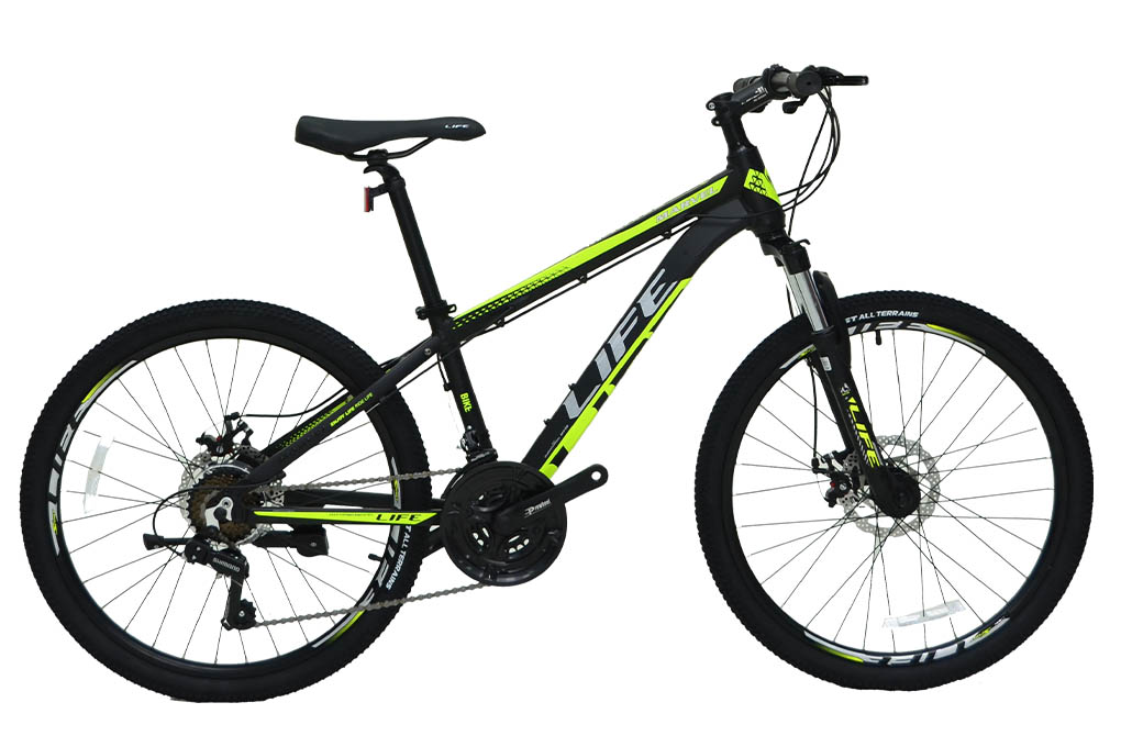 Xe Đạp Địa Hình MTB Life 24 Marvel 24 inch Màu Đen - Vàng