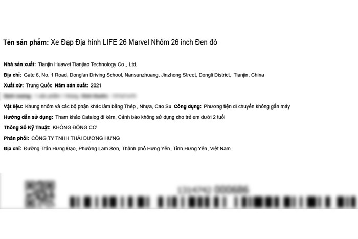 Xe Đạp Địa Hình MTB Life 26 Marvel 26 inch