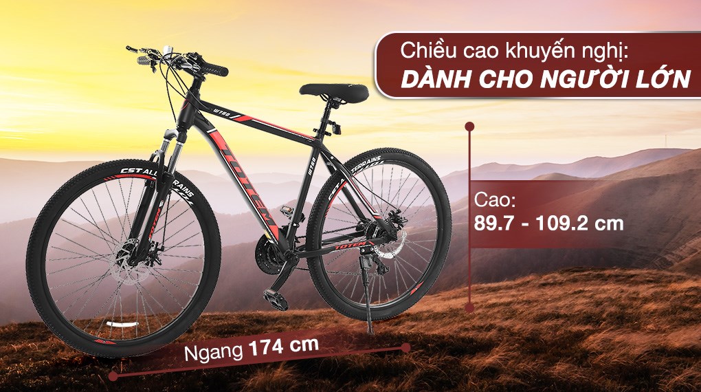 Xe Đạp Địa Hình MTB Totem W760 27.5 inch Size L