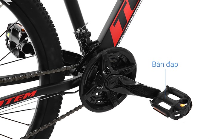 Xe Đạp Địa Hình MTB Totem W760 27.5 inch Size L Màu Đen - Đỏ