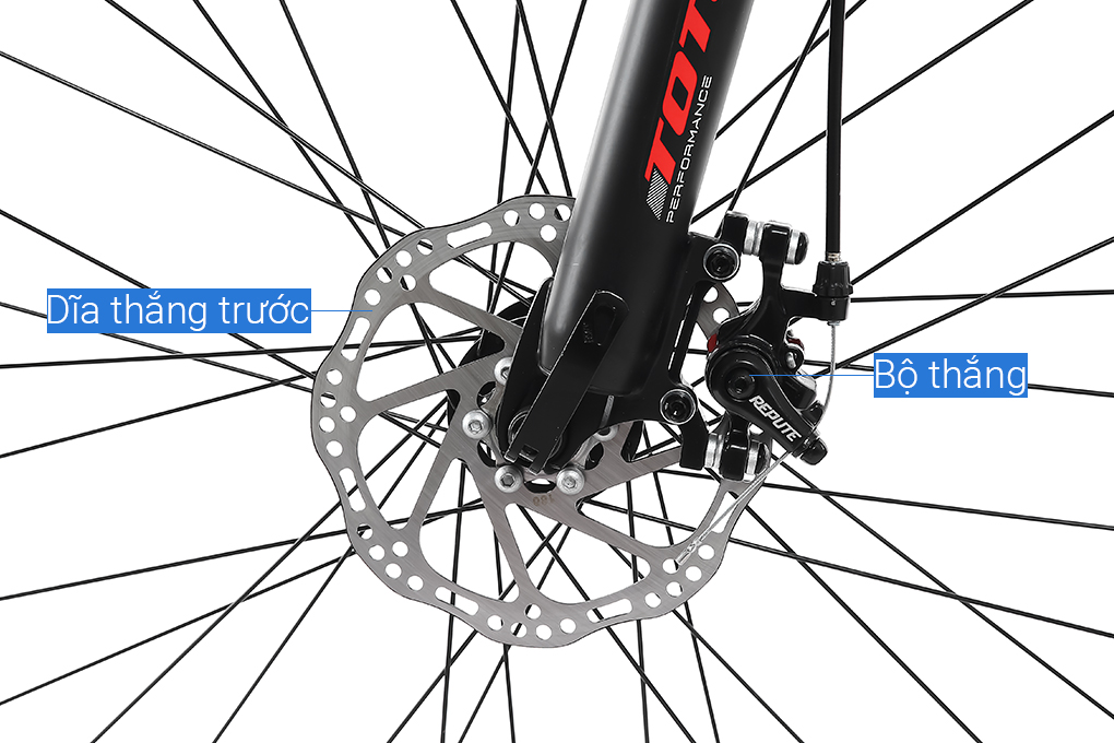 Xe Đạp Địa Hình MTB Totem W760 27.5 inch Size L Màu Đen - Đỏ