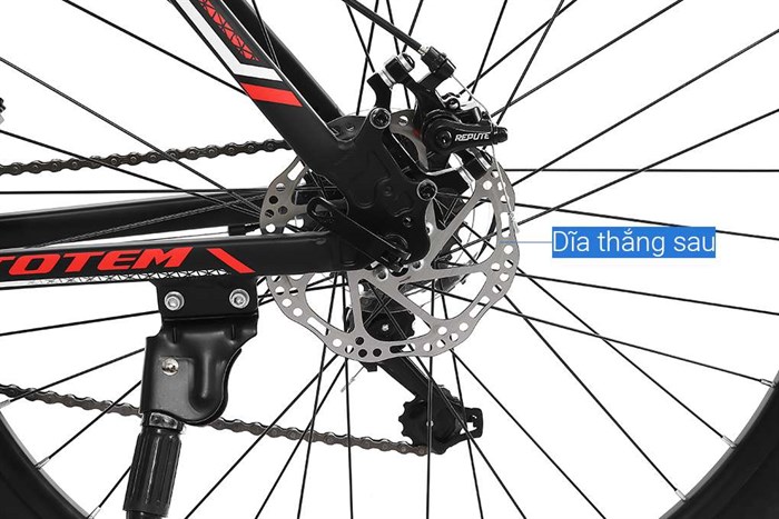 Xe Đạp Địa Hình MTB Totem W760 27.5 inch Size L Màu Đen - Đỏ