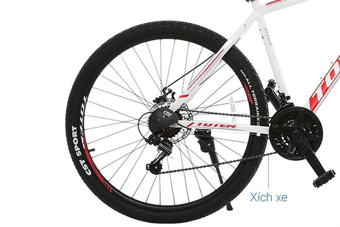 Xe Đạp Địa Hình MTB Totem W760 27.5 inch Size L Màu Trắng