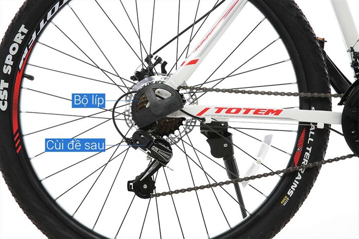 Xe Đạp Địa Hình MTB Totem W760 27.5 inch Size L Màu Trắng
