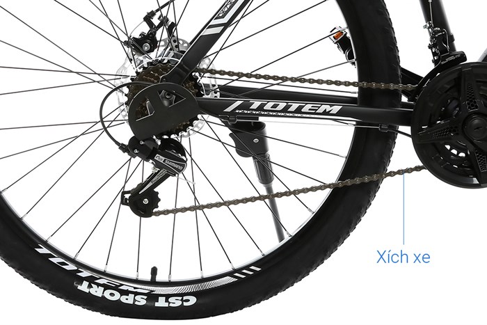 Xe Đạp Địa Hình MTB Totem W760 27.5 inch Size L Màu Đen - Xám