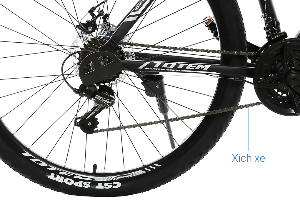 Xe Đạp Địa Hình MTB Totem W760 27.5 inch Size L Màu Đen - Xám